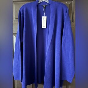 Eileen Fisher Shaped Sweater Jacket - Plus Size